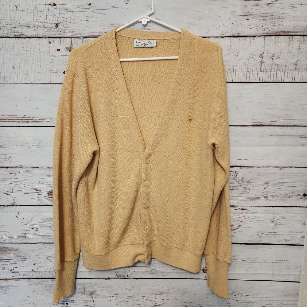 Tan Button-Up Cardigan